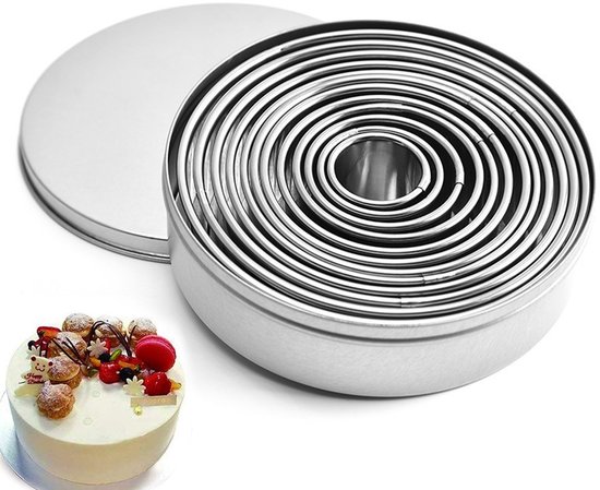 Emporte-pièces - Moule à biscuits - Cuisson des biscuits - Emporte-pièces en acier inoxydable - Formes de biscuits - Formes de Biscuit - 12 pièces