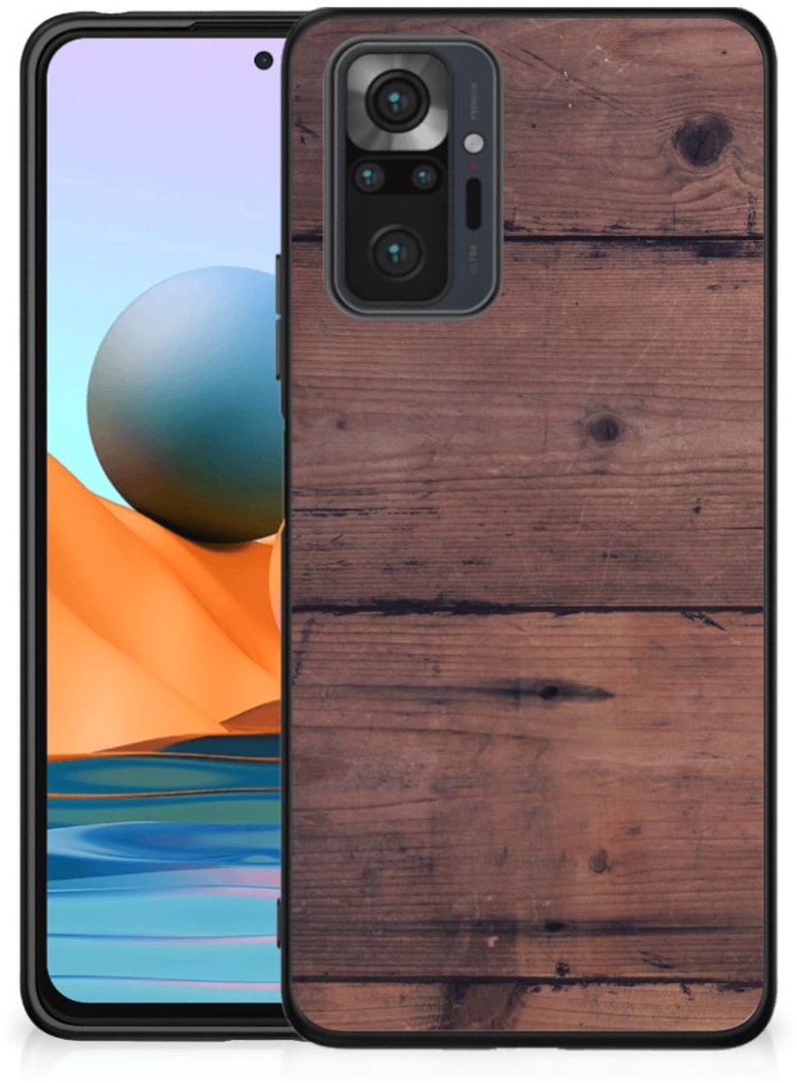Xiaomi Redmi Note 10 Pro Houten Print Telefoonhoesje Old Wood
