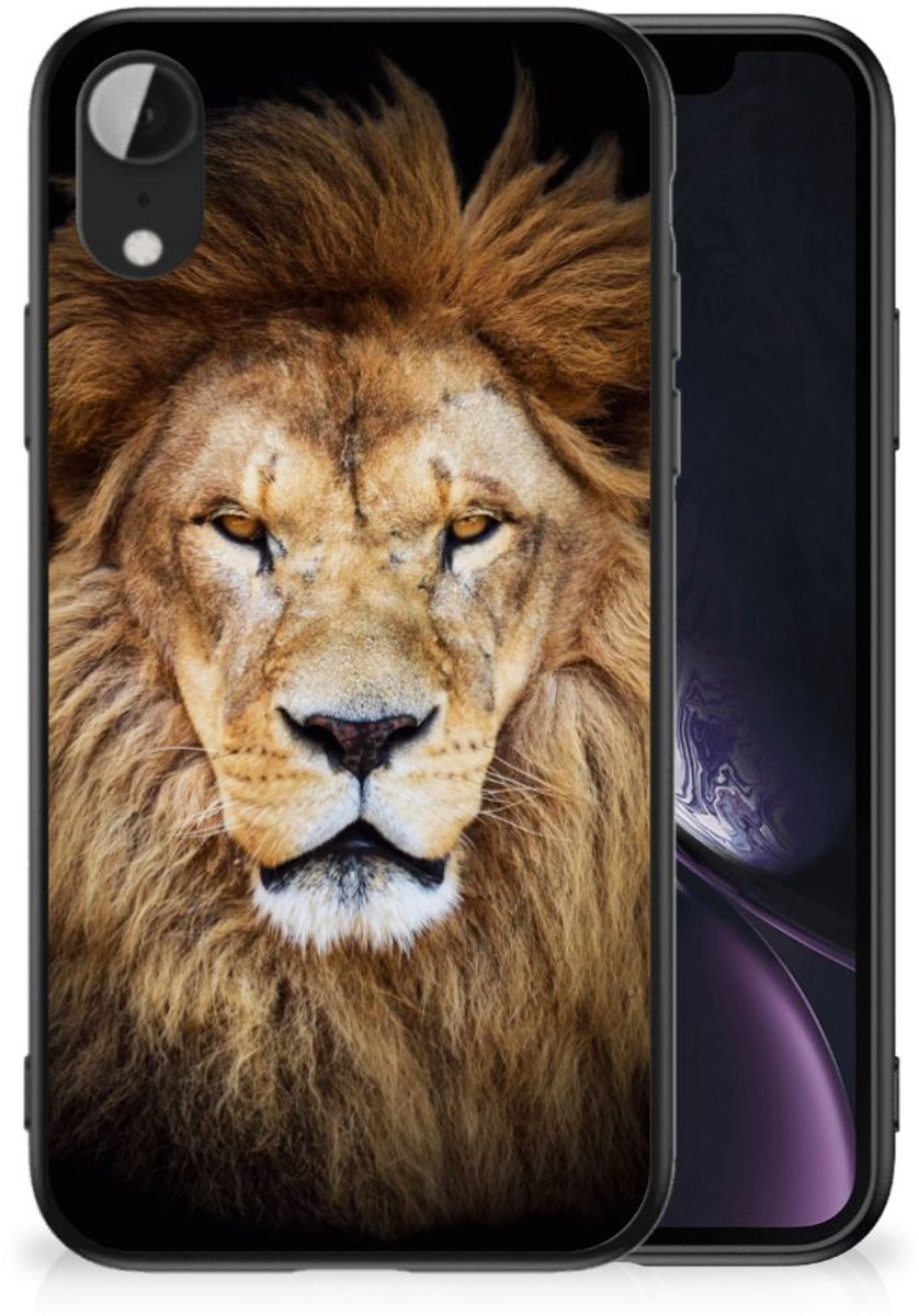 Apple iPhone XR Dierenprint Telefoonhoesje Leeuw