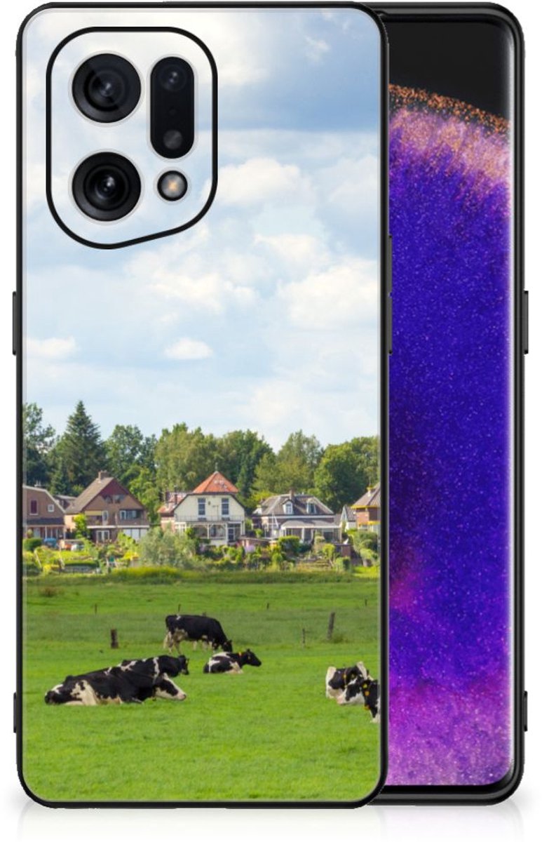 OPPO Find X5 Dierenprint Telefoonhoesje Koeien