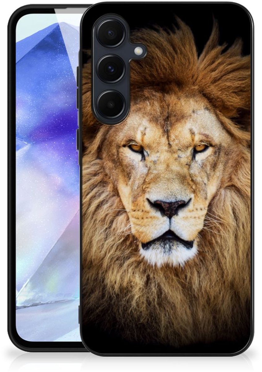 Back Cover voor Samsung Galaxy A55 Dierenprint Telefoonhoesje Leeuw