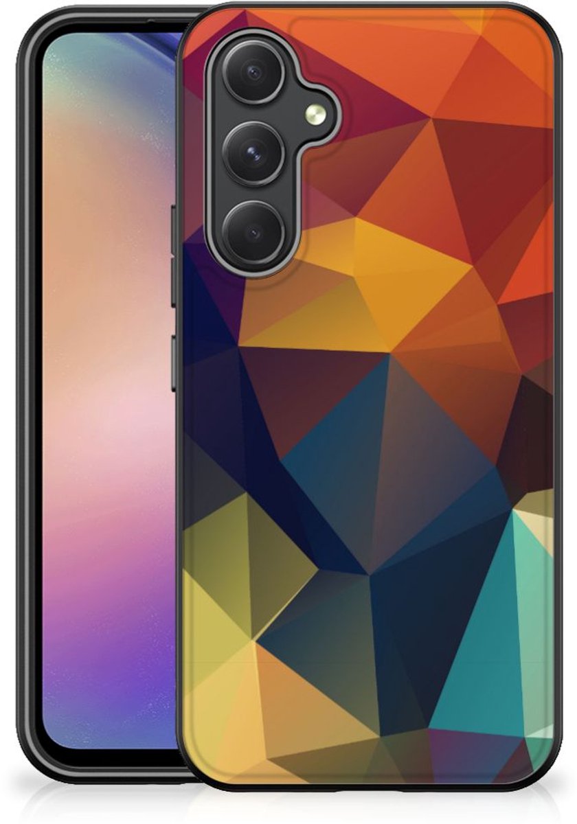 Back Cover voor Samsung Galaxy A54 Backcover Polygon Color