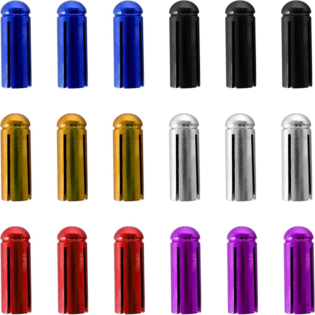 Allecto Plus - 18 Stuks Dart Flight Wing Savers Aluminium 90 Graden Dart Accessoires met Retainer - Professionele Competitie Darts Accessoires