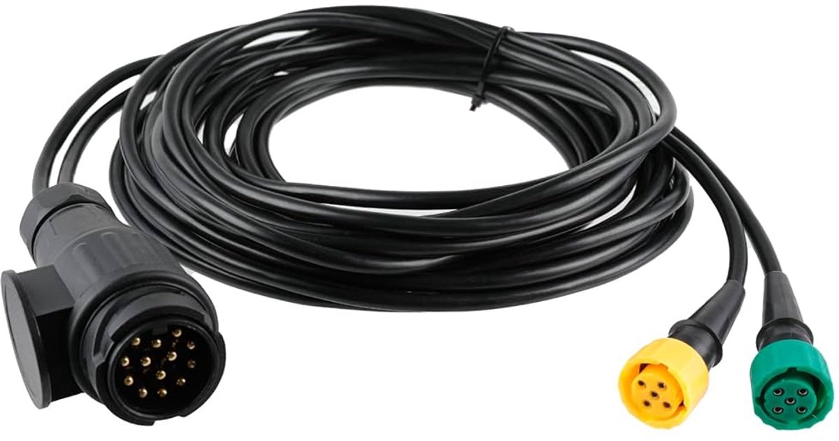 kabel set aspock 4 meter - kabelset 13 polige stekker - verlichtingskabel - aanhanger kabel