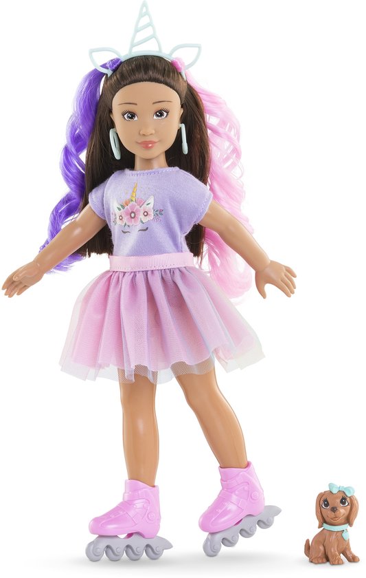Corolle modepop Luna Eenhoorn met accessoires en hond - 28 cm. — afbeelding 5