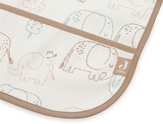 Jollein Slabbetjes Waterproof Met Mouw - 1 Stuk - 75 cm - Elephant Tales van Merkloos — afbeelding 2
