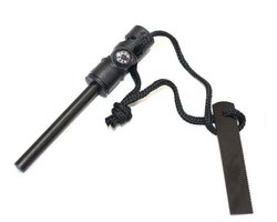 Go Go Gadget - Magnesium Stick - 3 in 1 - Vuurstarter - Kompas - Survival - Zwart