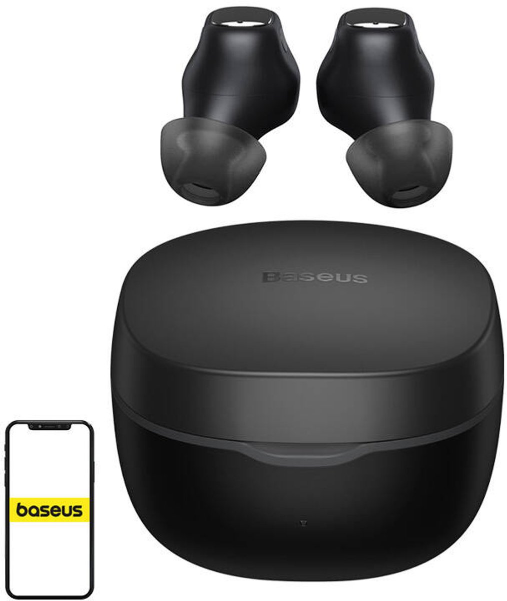 Baseus Bowie Draadloze Oordopjes Zwart - In-ear Oordopjes - Ingebouwde Microfoon - Bluetooth 5.3