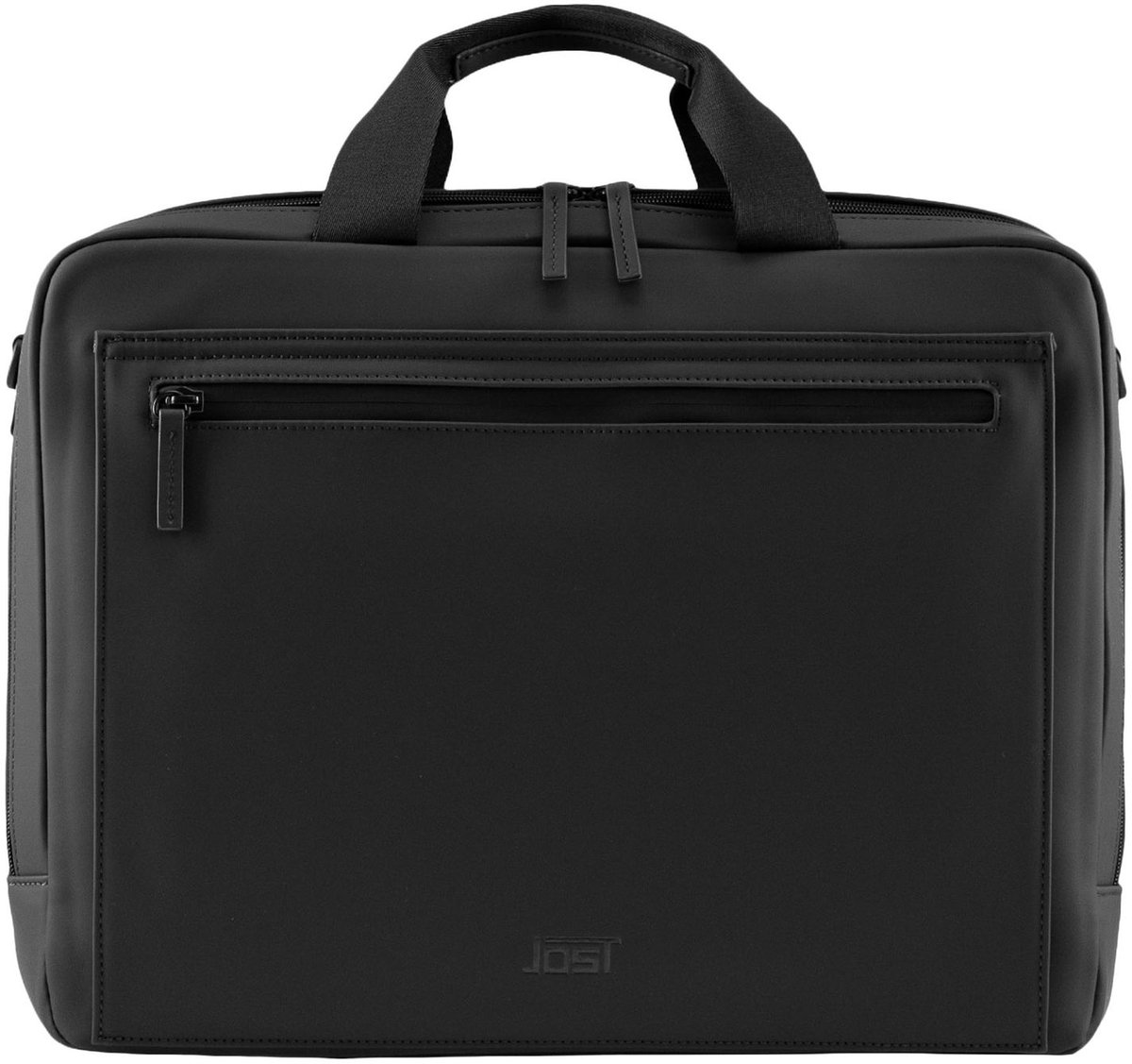 JOST laptoptas business tas met laptopvak Halmstad 2F Business Bag Black zwart