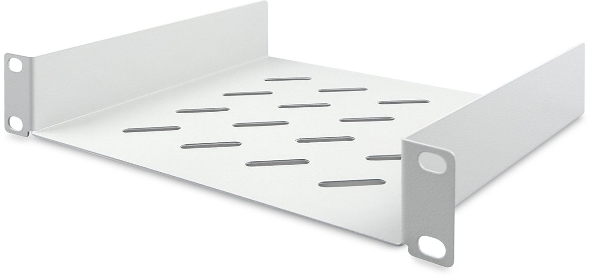 Image of Digitus DN-10-TRAY-2 10 inch Apparaatbodem voor patchkast Met luchtsleuven, Geperforeerd Geschikt voor kastdiepte: vana