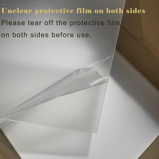 QWORK® 10 Pcs Acrylic Sheets, 10x15cm 2mm Thick Transparent Plastic
