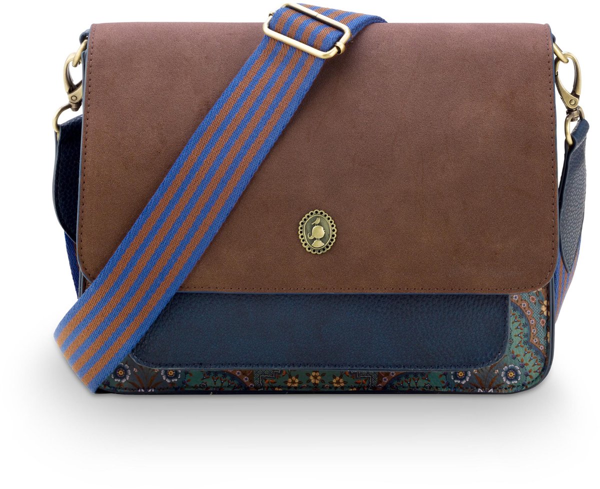 Pip Studio - Fenna Crossbody Tas Dames - Tas - Jabali - Blauw - 25x7x20cm
