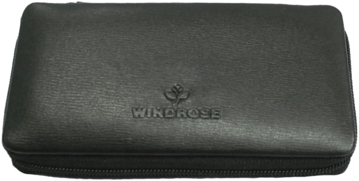 WINDROSE Leren Manicure set Ambiance Manicure Set Black Zwart