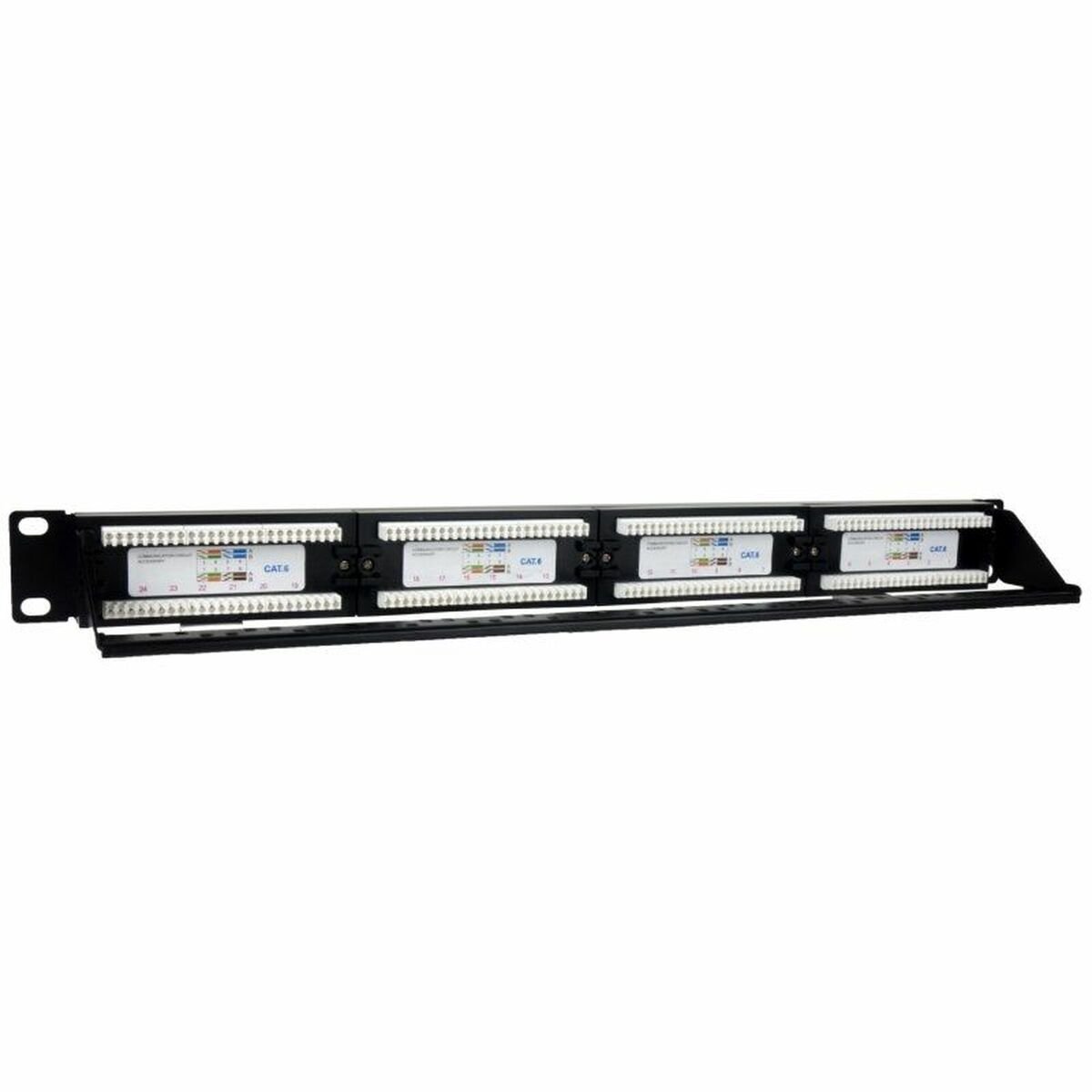 Patch Panel 24 UTP-Poorten Categorie 6 Phasak PU 2424