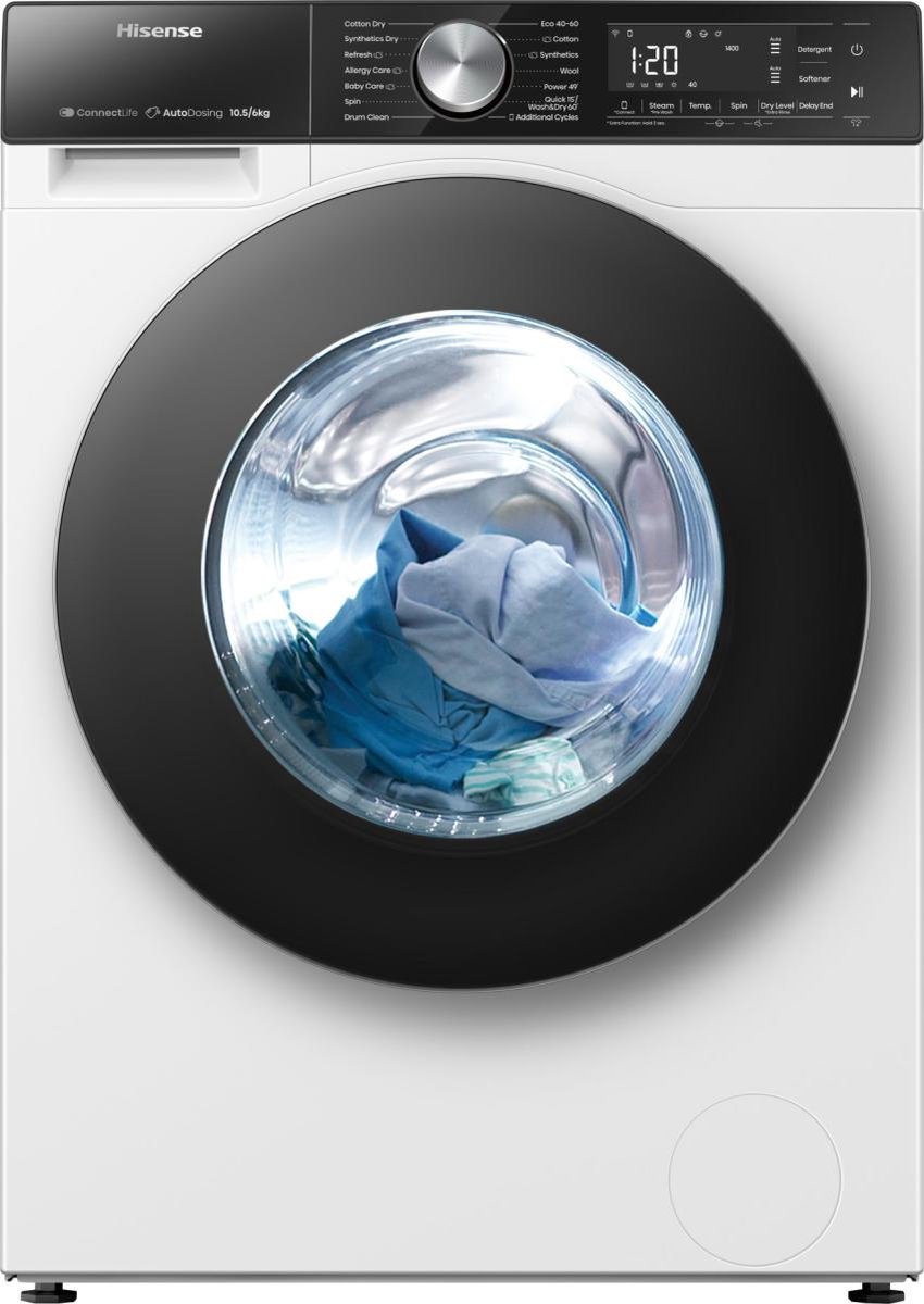 HISENSE WD5S1045BW Was-droogcombinatie