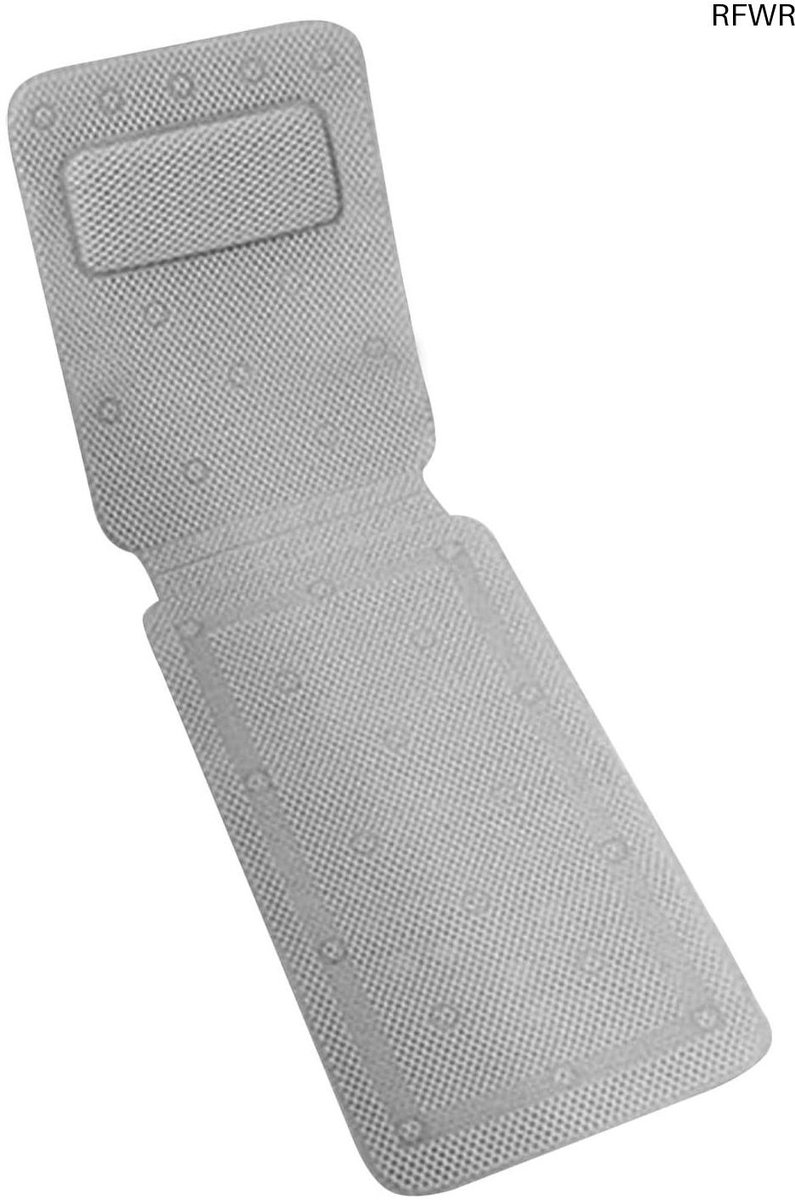 RFWR® Full Body Bad Kussen met Zuignappen - Comfortabele Hoofdsteun voor Luxe Ontspanning