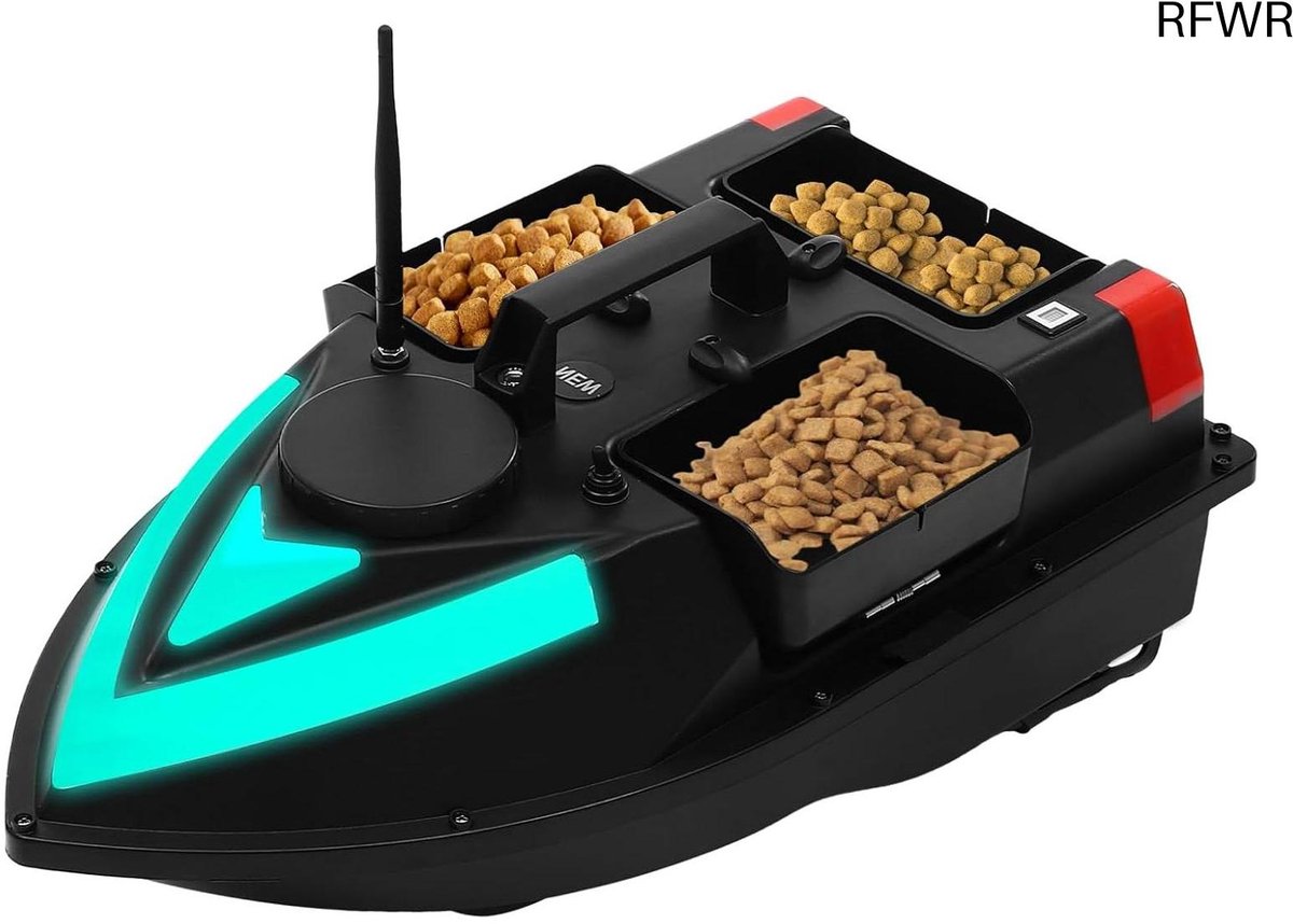 RFWR® GPS-voerboot met automatische navigatie en dubbele motoren