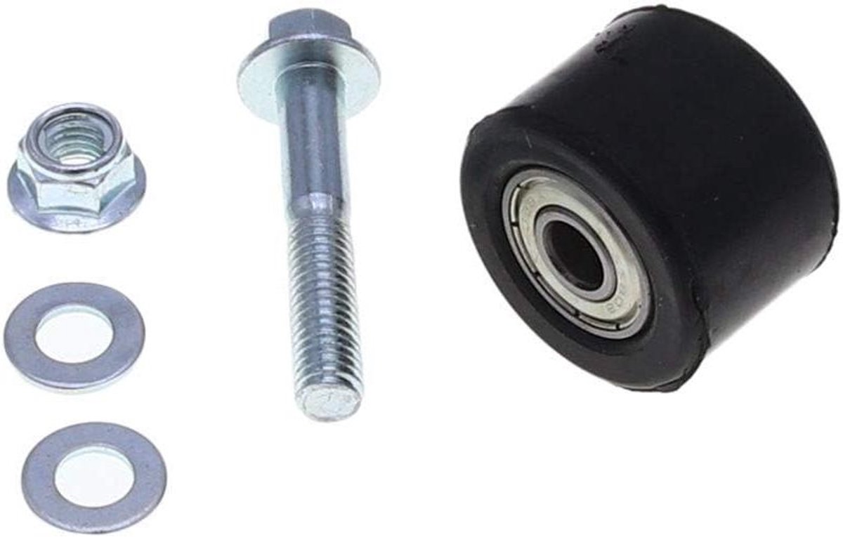 Allecto Plus - Motorcycle Chain Roller Tensioner Wheel Guide 8mm - YFZ 350 Banshee Motor - in het Zwart - Set van 2 Stuks