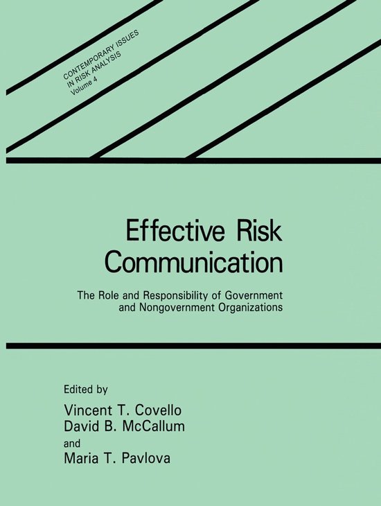 Effective Risk Communication - cover