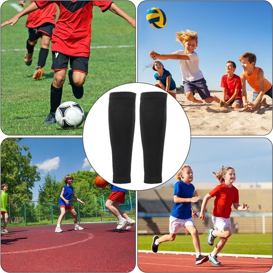 Allecto Plus - Voetbalsokken - Voetbal scheenbeschermer hoesjes - Kinderen - Voetbalbroekje - Scheenbeschermers - Jongens - Voetbalsokken voor beginners bij voetbalwedstrijden van Allecto Plus — afbeelding 2