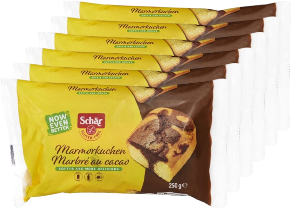 Schär | Glutenvrij | Marmercake | 6 stuks | 6 x 250 g