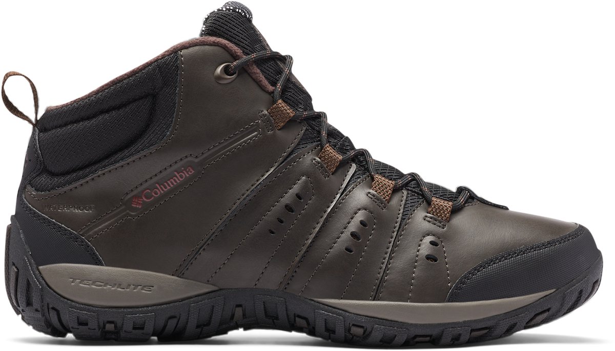 Columbia WOODBURN™ II CHUKKA WP OMNI-HEAT™ Heren Wandelschoenen - Cordovan, Garnet Red