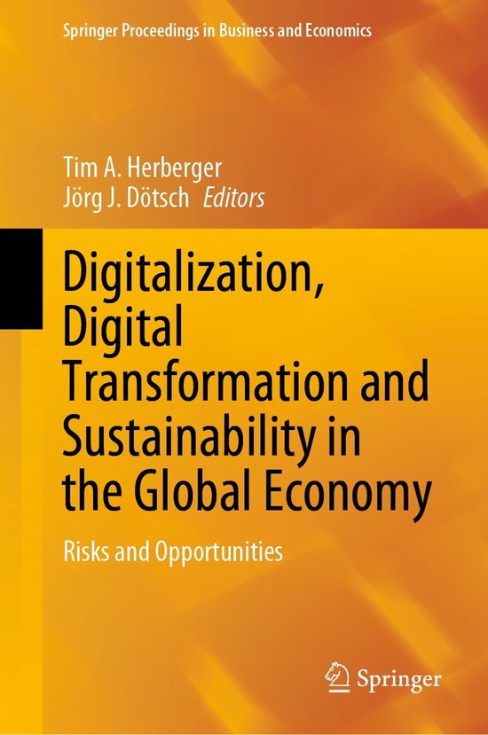 Digitalization Digital Transformation and Sustainability in  ... - cover