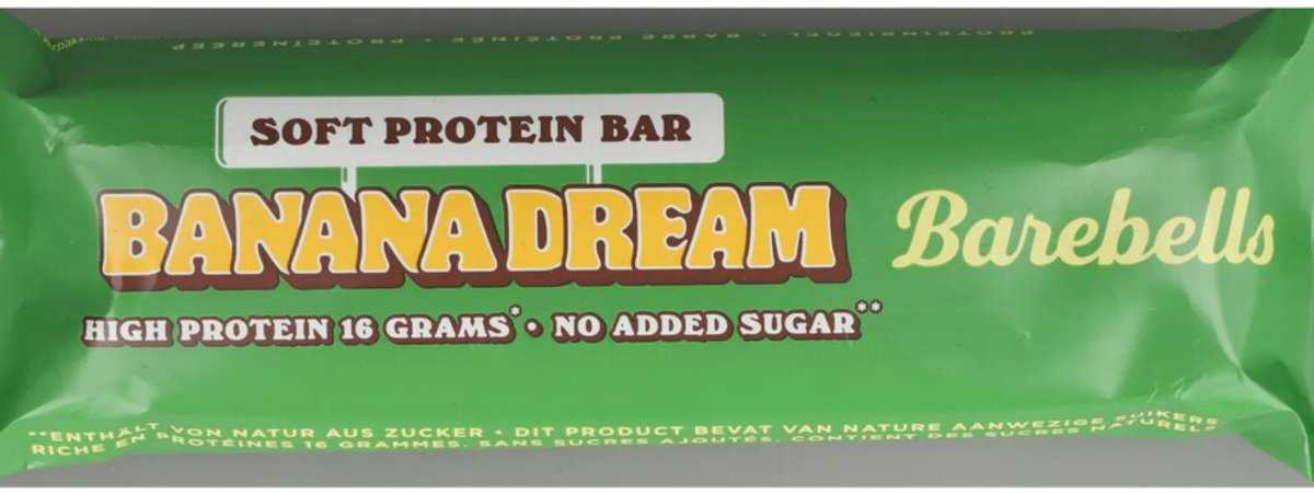 Goedkoopste 12x Barebells Soft Protein Bar Banana Dream 55 gr