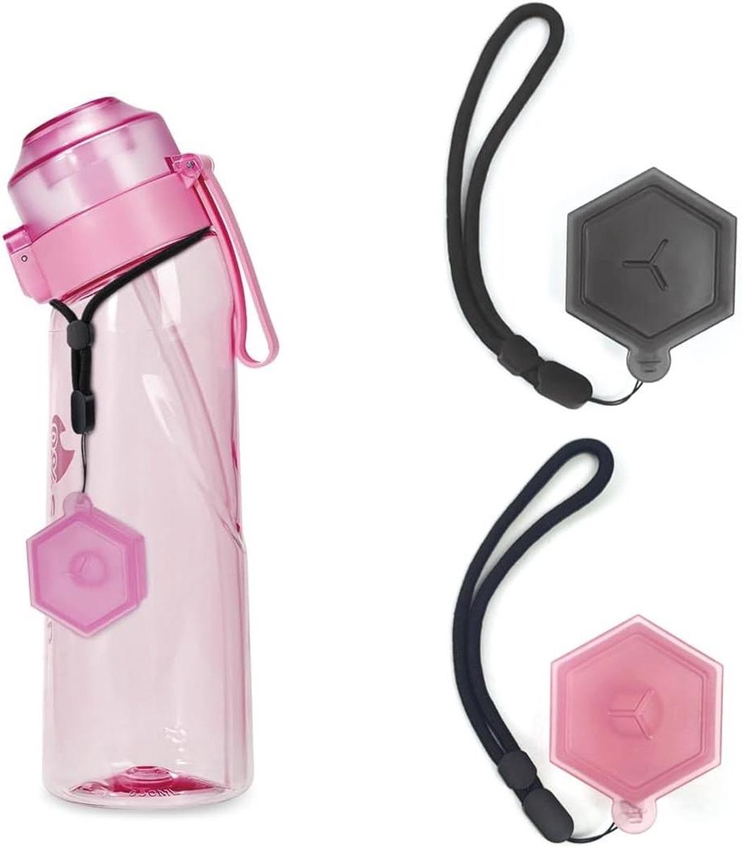 Allecto Plus - 2-delige AirPod opbergdozen voor veilig opbergen van geuraroma's (roze zwart) - Aromaboxen met deksel.