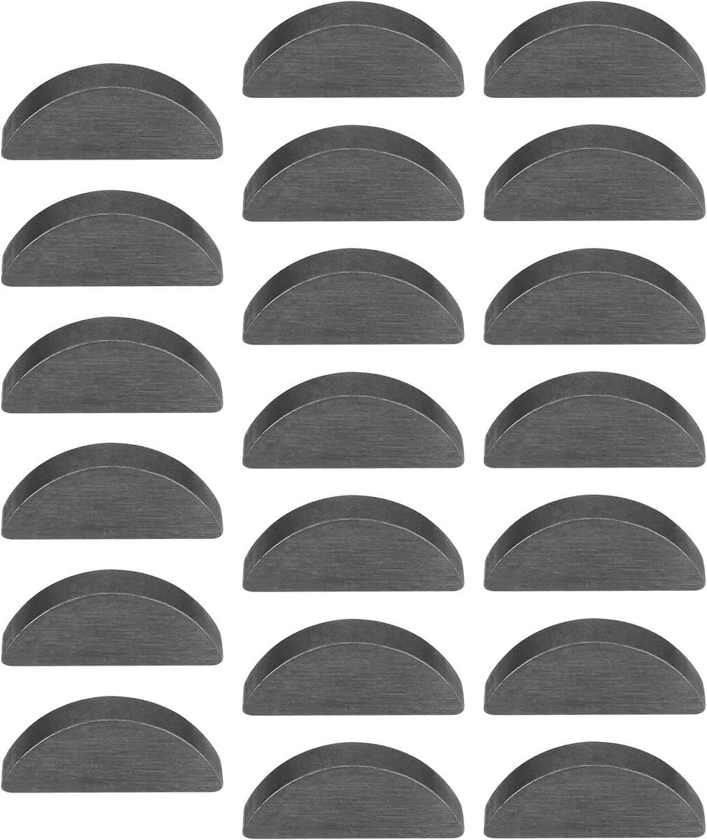 Half Moon Key Set 20 stuks voor Pole Wiel rechterkant - Compatibel met Simson S50 S51 S70 S53 S83 SR50 SR80