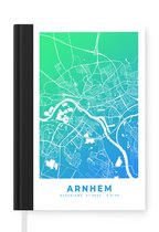 Carnet - Cahier d'écriture - Plan de la ville - Arnhem - Pays- Nederland - Blauw - Carnet - Format A5 - Bloc-notes - Carte