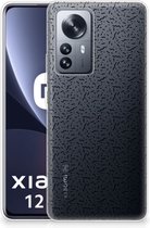 TPU Silicone Hoesje Xiaomi 12 Pro Telefoonhoesje Stripes Dots