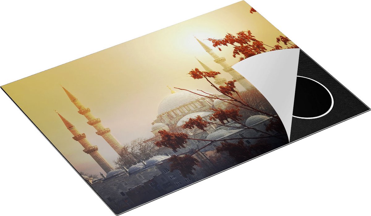 Chefcare Inductie Beschermer Suleymaniye Moskee in Istanbul - 71x52 cm - Afdekplaat Inductie - Kookplaat Beschermer - Inductie Mat