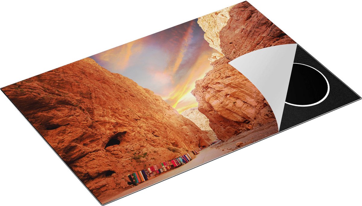 Chefcare Inductie Beschermer Todghakloof Rivier in Atlas, Marokko - 83x51,5 cm - Afdekplaat Inductie - Kookplaat Beschermer - Inductie Mat
