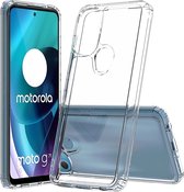 Mobigear Doorzichtig Hoesje geschikt voor Motorola Moto G71 5G Telefoonhoesje Hardcase | Mobigear Crystal Backcover | Doorzichtig Telefoonhoesje Moto G71 5G | Moto G71 5G Case | Back Cover - Transparant