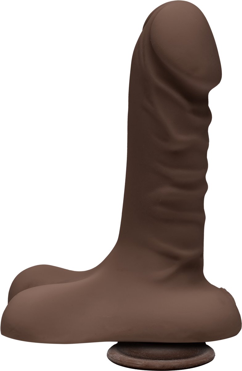Goedkoopste Doc Johnson - The D - Super D - 6 Inch with Balls - ULTRASKYN - Dildos Bruine Beige