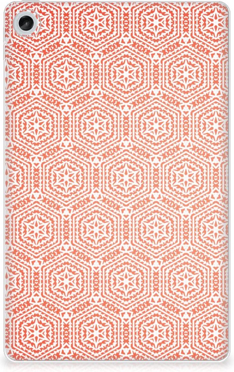 Lenovo Tab M10 Plus (3e generatie) Hippe Hoes Pattern Orange