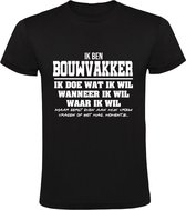 Bouwvakker Heren t-shirt | verjaardagkado | verjaardag kado | grappig | jarig | cadeau | Zwart