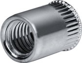 GOEBEL® - 250 x Blindklinkmoeren M 5 - Aluminium Alu AlMg 5 [ AISI 5056 ] (Ø x L) 6,9 mm x 11,5 mm - Klein verzonken kop Ronde schacht - Schacht einde Open - GO-NUT - 7550522000 - Linkmoeren - Klinkmoeren - Blindmoeren