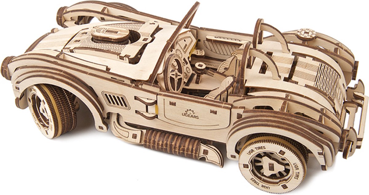 UGEARS Houten 3D Model - Drift Cobra Racing Car — afbeelding 9