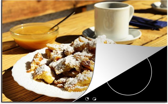 Foto: Kitchenyeah inductie beschermer 80x52 cm de wintersport lekkernij kaiserschmarrn kookplaataccessoires afdekplaat voor kookplaat inductiebeschermer inductiemat inductieplaat mat