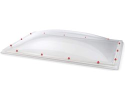 Skylux polycarbonaat lichtkoepel enkelwandig - helder 0600 x 0800 mm