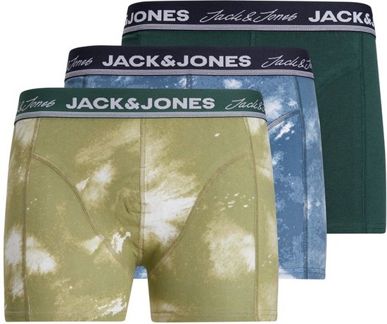 Jack&Jones - Heren - 3-Pack Short Solar - Groen/Blauw - S
