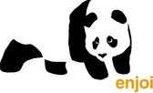 Enjoi Panda Logo Sticker White
