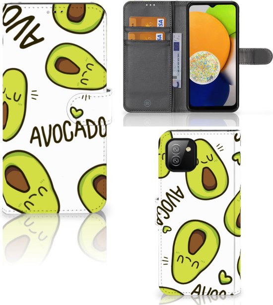 Coque Samsung Galaxy A03 Mobile Bookcase Valentine Gift Cheveux Avocado  Singing | bol.com