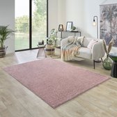 Carpet Studio Ohio Vloerkleed 160x230cm - Laagpolig Tapijt Woonkamer - Tapijt Slaapkamer - Kleed Roze