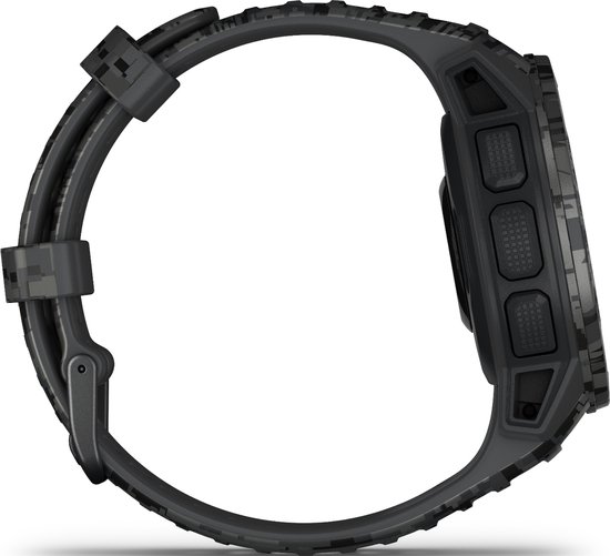 Garmin Instinct Solar - Smartwatch - Robuust GPS Sporthorloge - Zon Oplaadbaar - 45mm - Graphite Camo Edition - Garmin