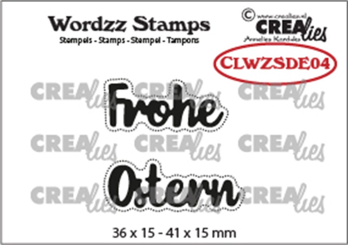 Crealies • Wordzz stamps Frohe ostern