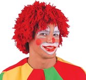 Rode wollen clowns pruik