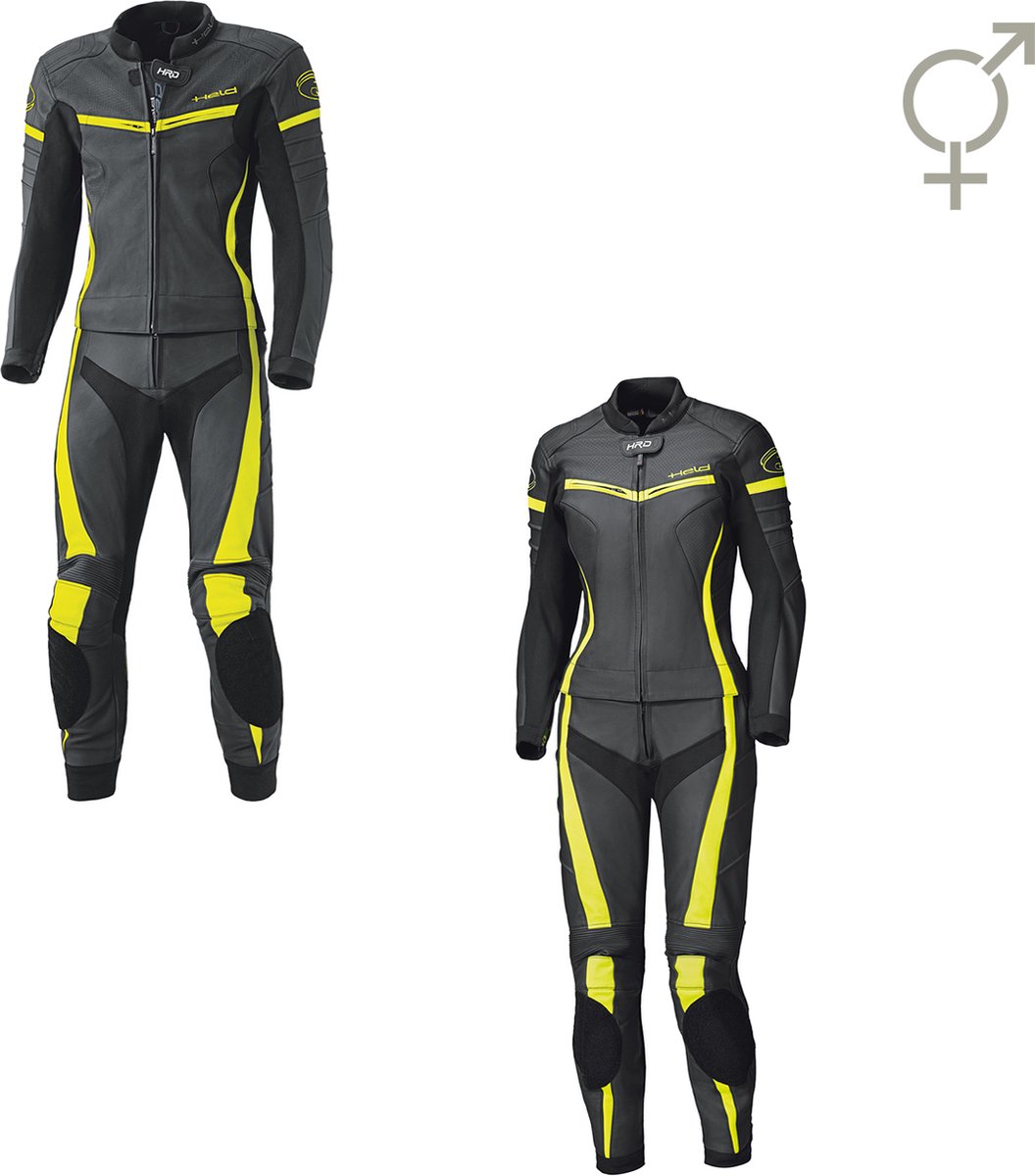 Held Spire Zwart Geel Dames 2-Delig Motorpak - Racepak